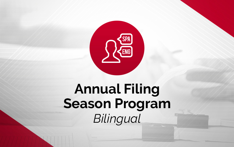 Cursos_Annual_Bilingual.jpg Annual Filing Season Program eBook (Bilingual) - Image 1